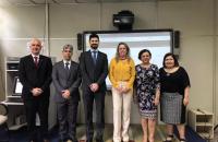 Foto: procuradores da PRF 1a região em visitam o TRT8 para apresentar projeto conciliatório.