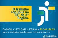 ARTE: fundo azul, ao centro logomarca da JT8 e embaixo os valores da produtividade.