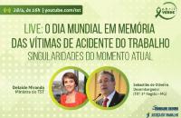 ARTE: Fundo verde claro, ao centro fotos dos participantes dentro de círculos e acima as informações sobre a Live.