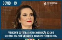 ARTE: Foto centralizada da presidente do TRT8, Pastora Leal. E na parte inferior da arte, em azul, o título da matéria.