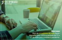 arte com a imagem de uma pessoa mexendo no notebook