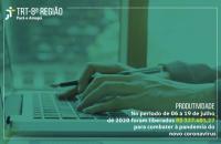 Arte: Imagem de teclado de computador em fundo verde com informações sobre os valores liberados.