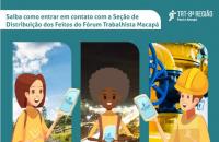 Arte em fundo verde, com informações do texto e as figuras de três bonecos usando o celular.
