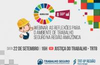 ARTE: Fundo branco,no alto oitavinho de EPI e a logo do ODS e embaixo as informações do evento.