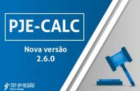 ARTE: Comunicado Pje-Calc sobre nova versão nas cores azul e branco