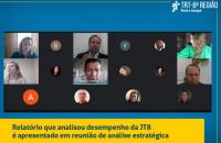 Arte: print de tela de computador com fotos dos participantes