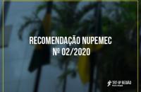 fachada desfocada do edifício sede e número da recomendação ao centro