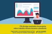 Fundo azul, imagem de computador ao centro, figura humana em frente a um notebook e o título da matéria em fundo amarelo.