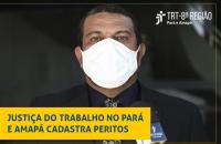 Foto do chefe da Central de Atendimentos, com informação na parte inferior da imagem, em uma tarja amarela. Logo da JT8.