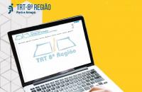 tela de computador em fundo amarelo