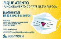 Card com fundo amarelo e ilustrado com mascara branca com carinha de coelho.