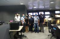 Equipe de segurança do TRT8 em visita ao Ciop