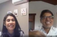 Bruno Farah e Ursula Gomes, lado a lado