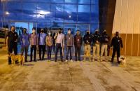 Equipe de servidores e o juiz do trabalho, Jonatas dos Santos Andrade no primeiro dia da Itinerância.