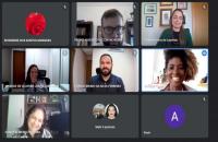 Roda de conversa sobre Racismo realizada de forma virtual. 