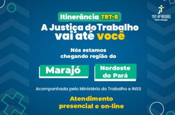 Arte com informação da ação de Itinerância 